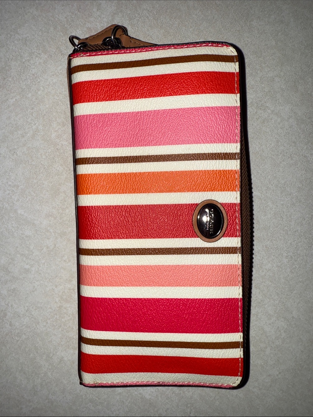 Vintage striped coach wallet